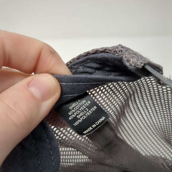 LCS Snapback 112 Trucker Hat Gray One Size Adjustable Mesh Back Richardson - Picture 10 of 10